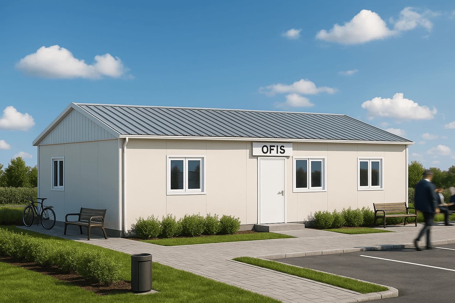 78 m2 Prefabrik Ofis