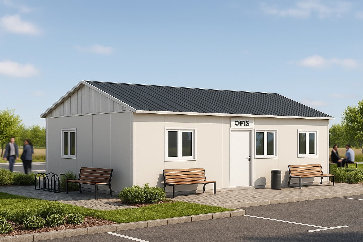 65 m2 Prefabrik Ofis