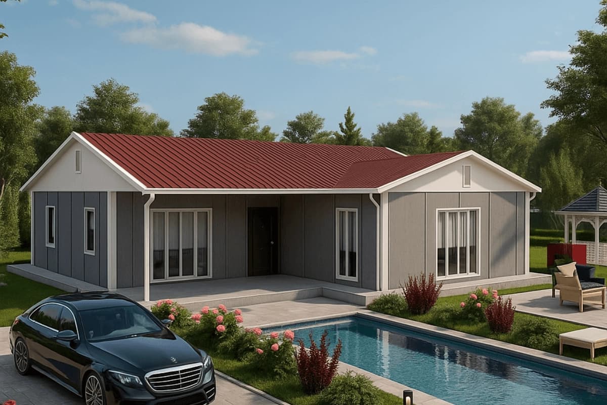 114 m2 Prefabrik Ev