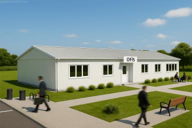 193 m2 Prefabrik Ofis - 1
