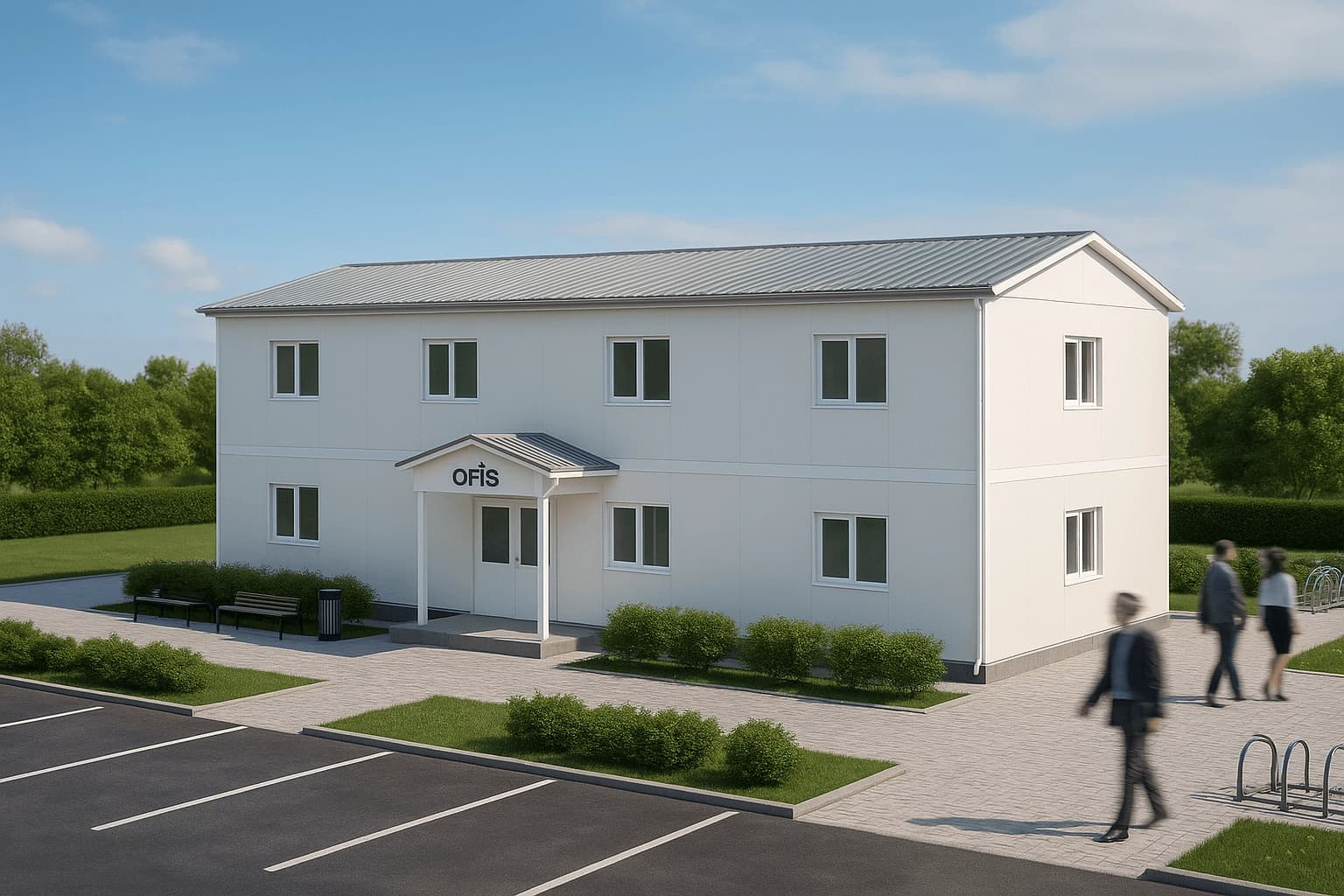 201 m2 Prefabrik Ofis - 1
