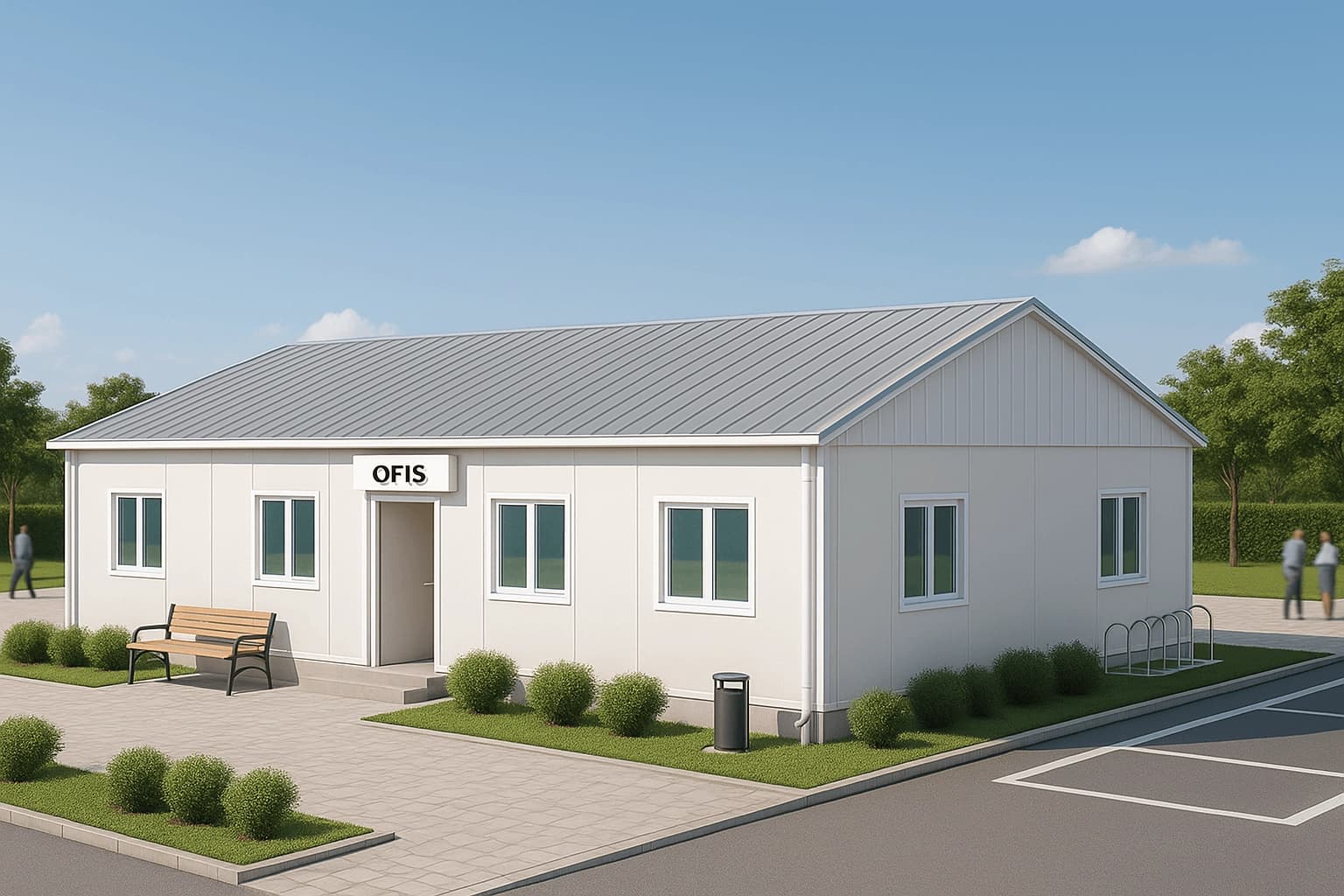 125 m2 Prefabrik Ofis