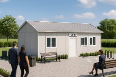 30 m2 Prefabrik Ofis - 1