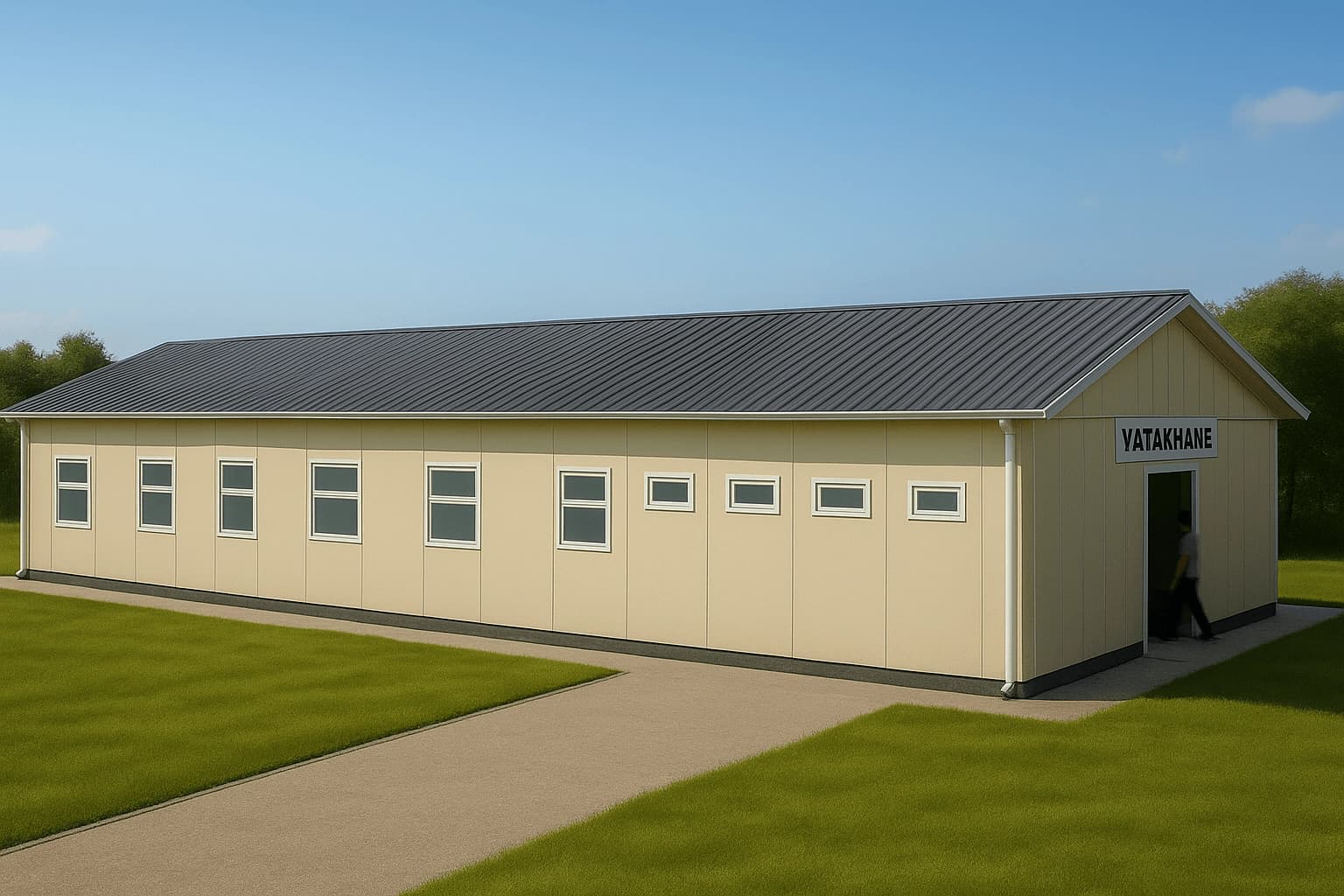 181 m2 Prefabrik Yatakhane - 1