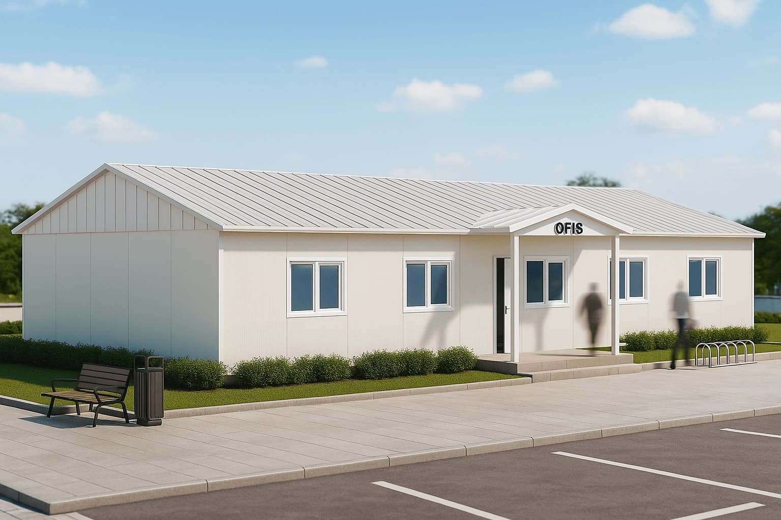 101 m2 Prefabrik Ofis